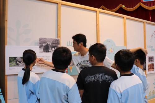 Wilang老師與學生分享泰雅族石生傳說