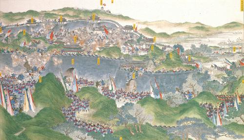 克復金陵圖 View of Jinling under Siege by the Qing Army