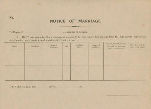 巴色會結婚證書 Marriage certificate from the Basel Mission of Malaysia